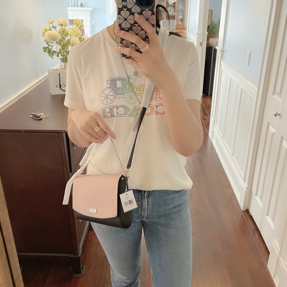 Kate Spade Greer Laurel Way Crossbody Handbag Clutch Pumice WKRU4092 - Picture 6 of 7